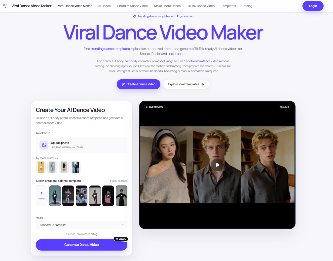 AI Viral Dance Generator