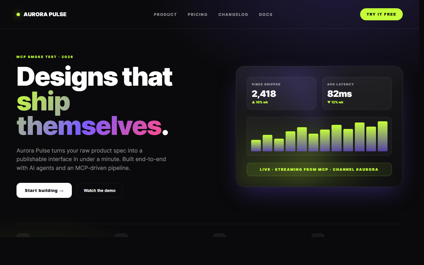 Aurora Pulse — MCP Smoke Test